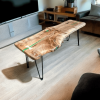 mesa nogal rustica resina verde 01
